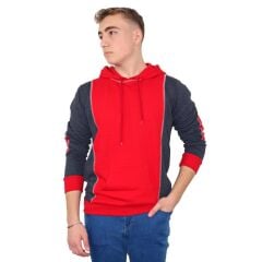 KAPÜŞONLU SWEAT İKİ İPLİK KIRMIZI 2XL