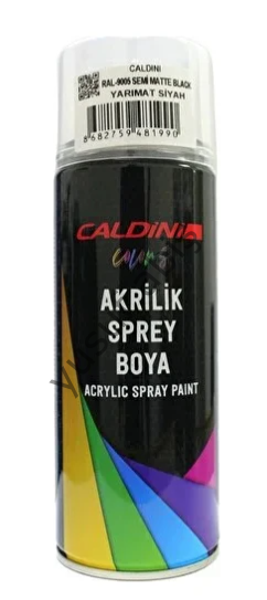 CALDİNİ Üniversal 400 ml Akrilik RAL 9005 Mat Siyah Sprey